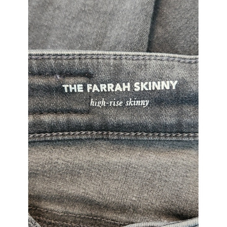 AG Adriano Goldschmied Gray Wash Farrah Skinny Jeans Size 24R