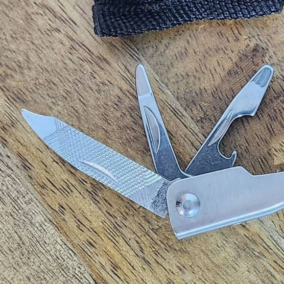 Multitool Keychain with Pliers, Screwdriver, and Scissors New