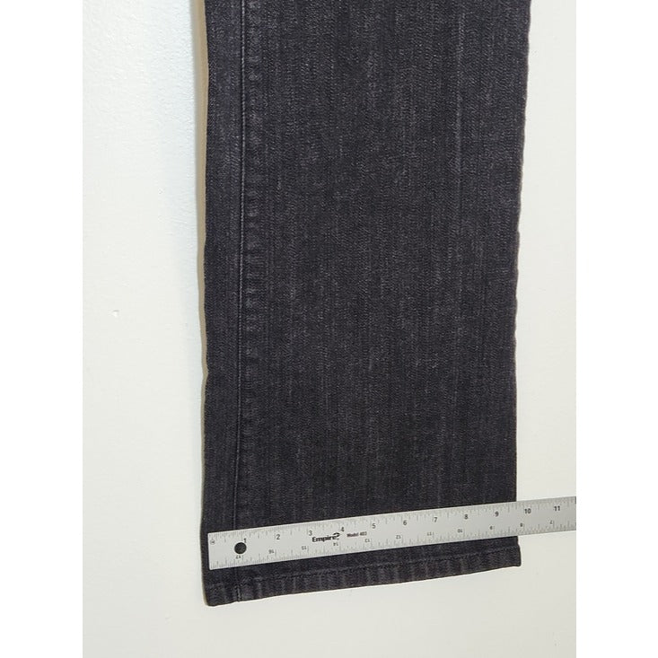 Michael Kors Womens Black Embellished Pocket Jeans Size 16W