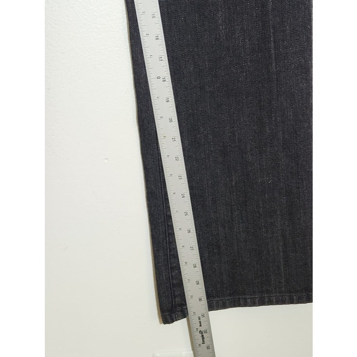 Michael Kors Womens Black Embellished Pocket Jeans Size 16W