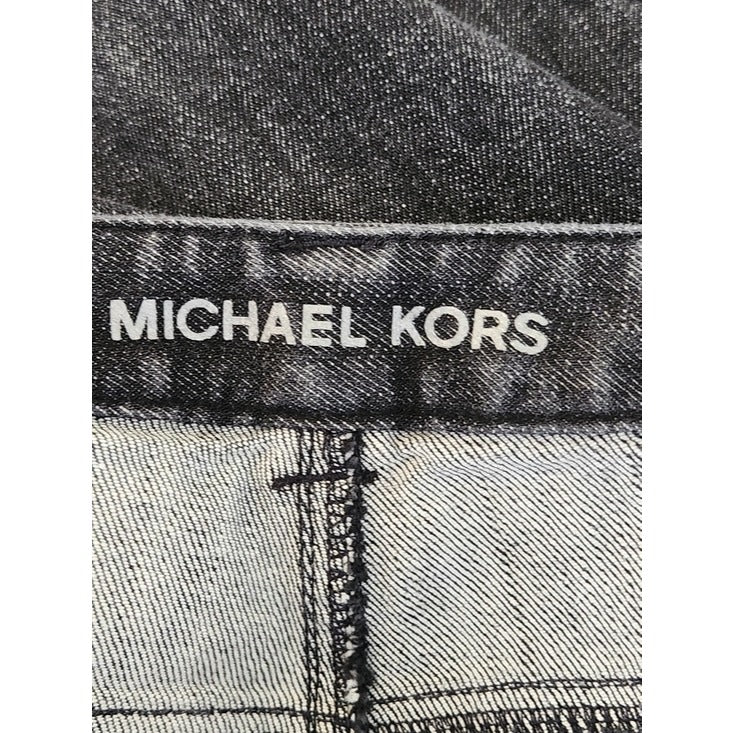 Michael Kors Womens Black Embellished Pocket Jeans Size 16W