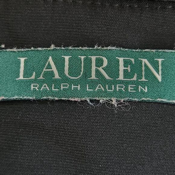 Lauren Ralph Lauren Black Mini Sheath Dress with Side Ruching Size 8