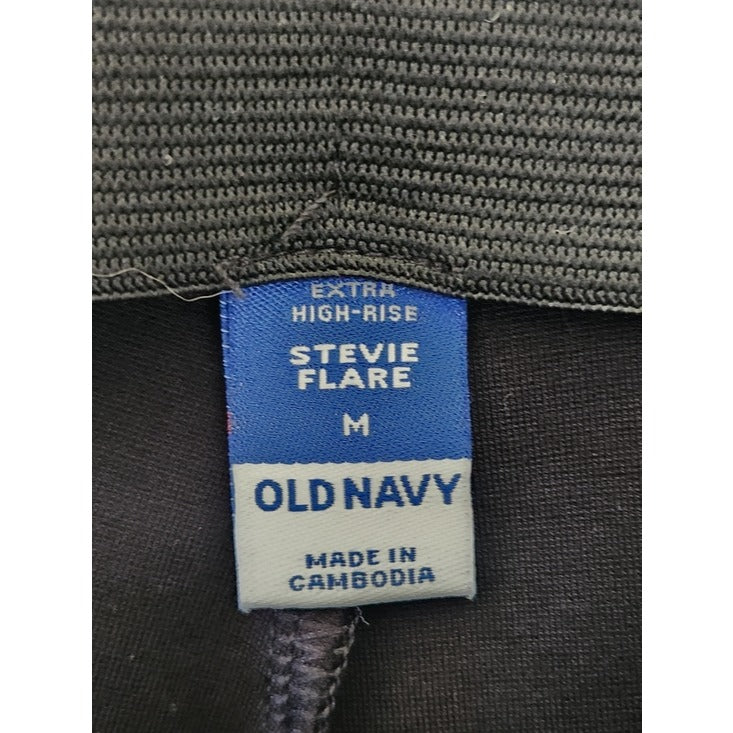 Old Navy Black Stevie Flare Ankle Pants Size Medium