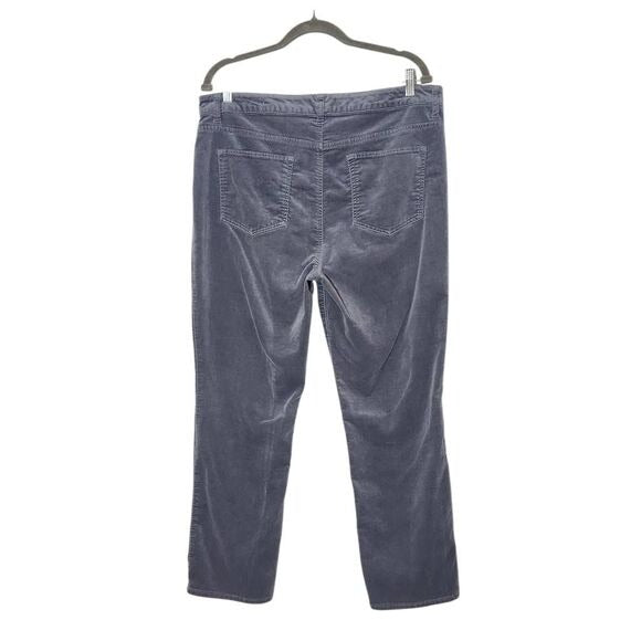 Talbots Straight-Leg Gray Velvet Jeans Size 16 Petite