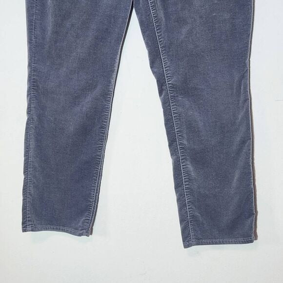 Talbots Straight-Leg Gray Velvet Jeans Size 16 Petite