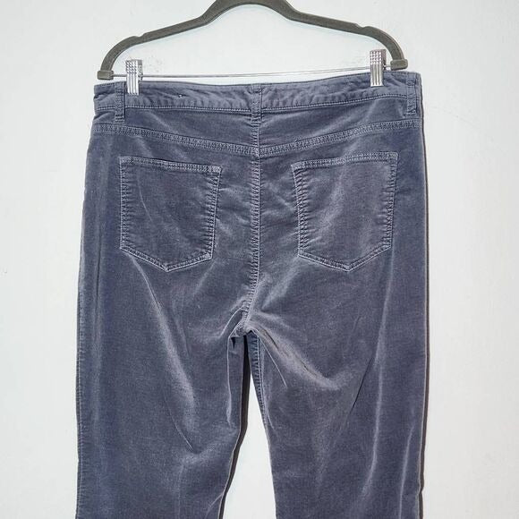 Talbots Straight-Leg Gray Velvet Jeans Size 16 Petite