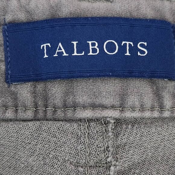 Talbots Straight-Leg Gray Velvet Jeans Size 16 Petite