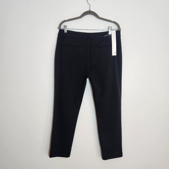 Current/Elliott Black The Confidant Cropped Chino Pants Size 31 NWT