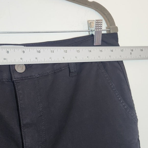 Current/Elliott Black The Confidant Cropped Chino Pants Size 31 NWT
