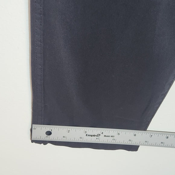 Current/Elliott Black The Confidant Cropped Chino Pants Size 31 NWT