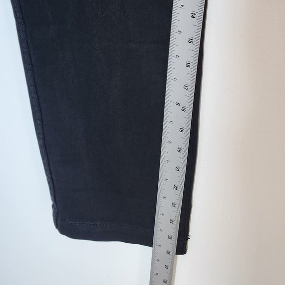 Current/Elliott Black The Confidant Cropped Chino Pants Size 31 NWT