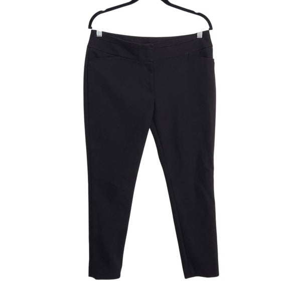 LOFT Black Julie Skinny Ankle Pants Size 8 Petite
