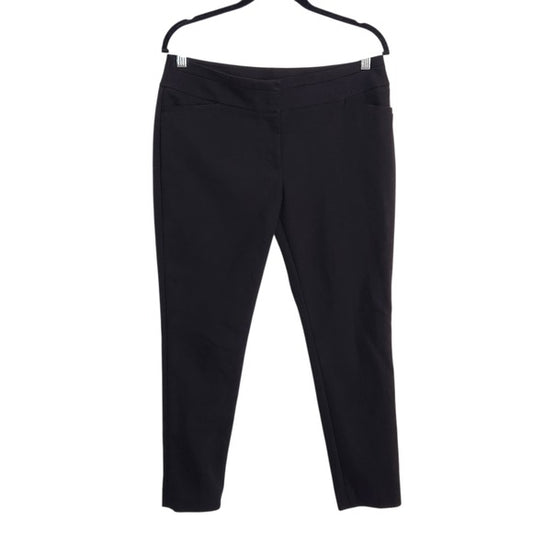 LOFT Black Julie Skinny Ankle Pants Size 8 Petite