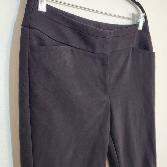 LOFT Black Julie Skinny Ankle Pants Size 8 Petite