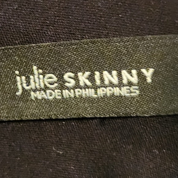 LOFT Black Julie Skinny Ankle Pants Size 8 Petite