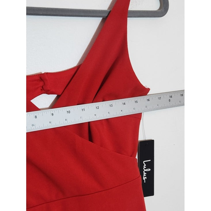 Lulus Red Bodycon Cocktail Dress Size XS NWT
