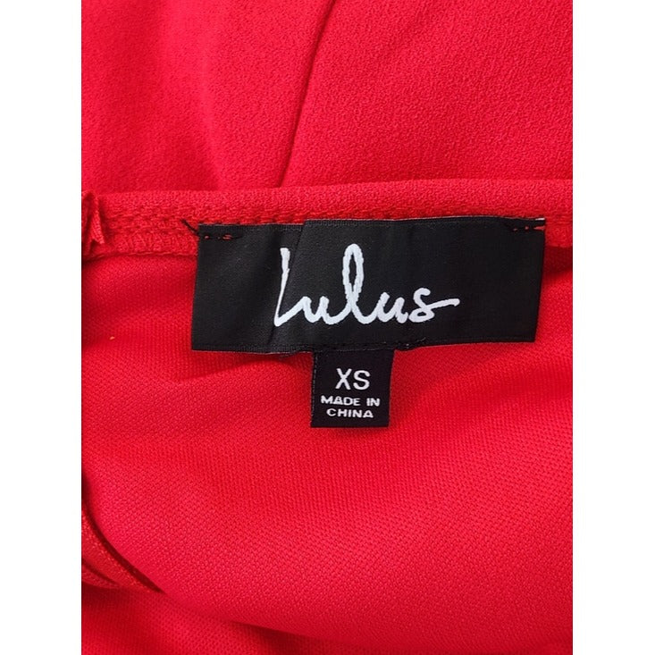 Lulus Red Bodycon Cocktail Dress Size XS NWT