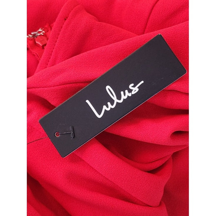 Lulus Red Bodycon Cocktail Dress Size XS NWT