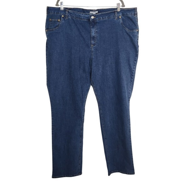 Woman Within Straight Leg Jeans Size 26W Tall