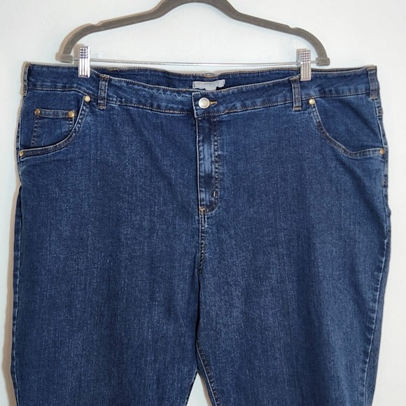 Woman Within Straight Leg Jeans Size 26W Tall