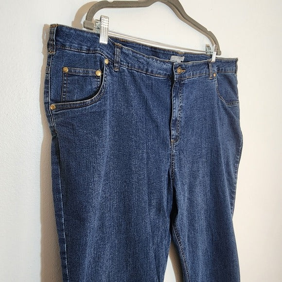 Woman Within Straight Leg Jeans Size 26W Tall