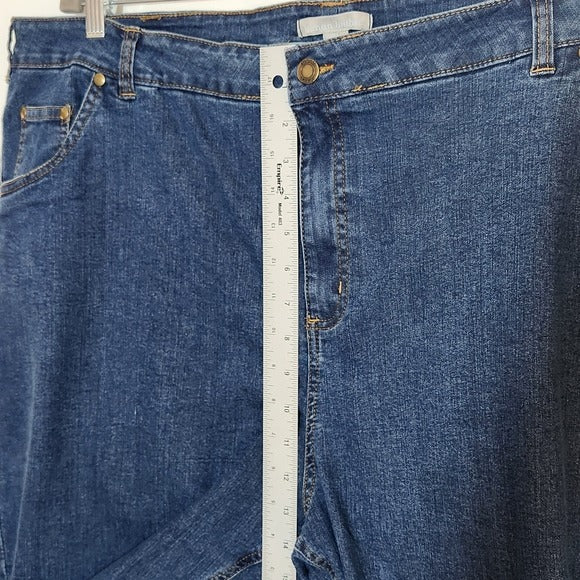 Woman Within Straight Leg Jeans Size 26W Tall