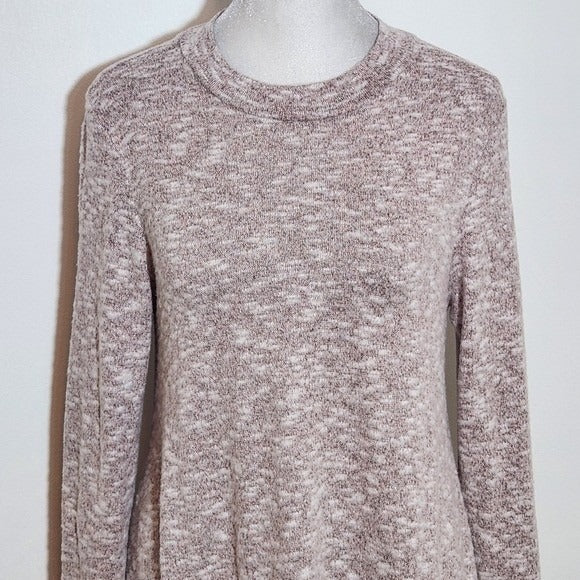 Present and Love Pink Knit Long Sleeve Mini Dress NWOT Sz Small Pink Knit Dress