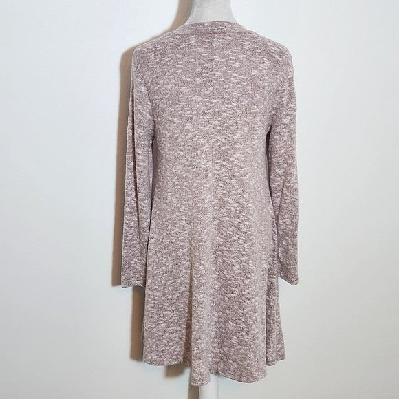 Present and Love Pink Knit Long Sleeve Mini Dress NWOT Sz Small Pink Knit Dress
