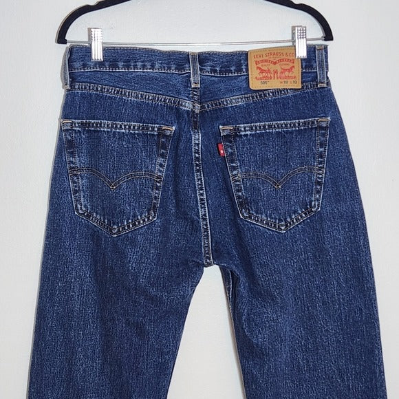 Levi's Mens 505 Straight Leg Jeans Size 32x32