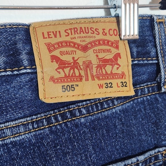 Levi's Mens 505 Straight Leg Jeans Size 32x32
