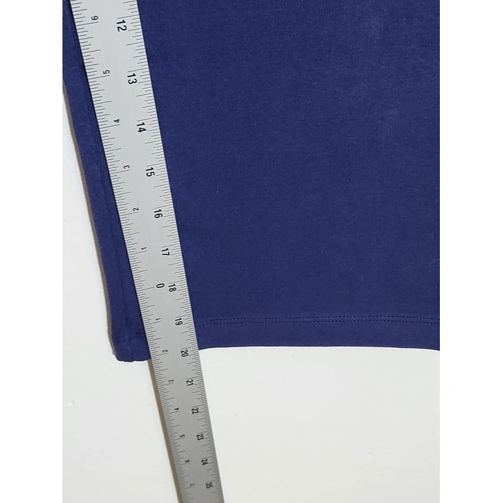 D&Co Blue Pull On Stretch Knit Capri Pants Size Medium