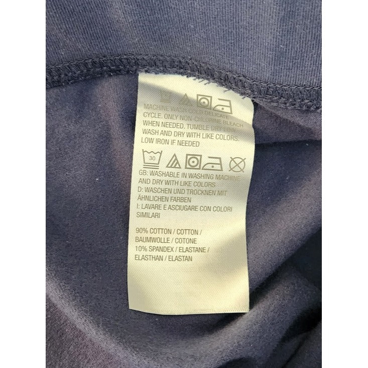 D&Co Blue Pull On Stretch Knit Capri Pants Size Medium