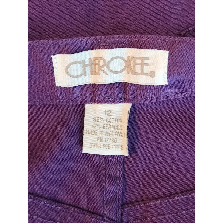 Cherokee Womens Purple Shorts Size 12 NWT