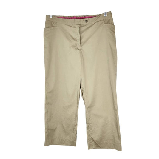 Liz Lange Maternity Cropped Wide Leg Khaki Pants NWT Size 16 Cropped Khaki Pants