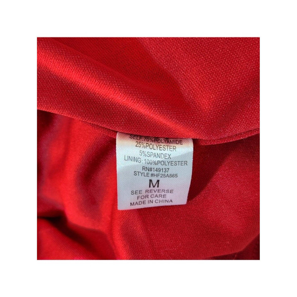 HYFVE Dark Red Sparkly Strapless Bodycon Maxi Dress Size Medium