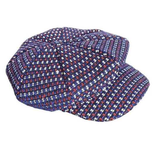 Magid Hats Red, White, and Blue Embroidered Newsboy Hat NWOT One Size