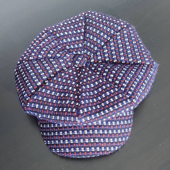 Magid Hats Red, White, and Blue Embroidered Newsboy Hat NWOT One Size