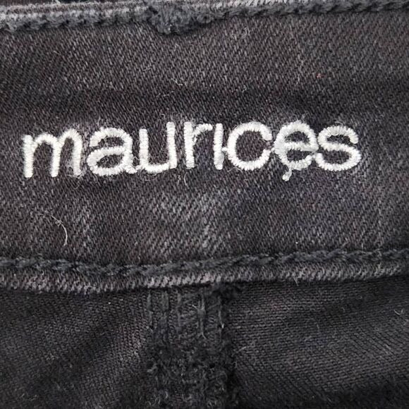 Maurices Black Skinny Ankle Jeans Size Medium Short