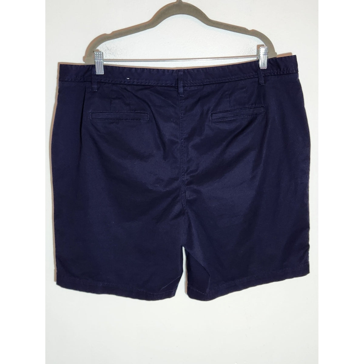 Talbots Navy Girlfriend Chino Shorts Cotton Blend Size 18W