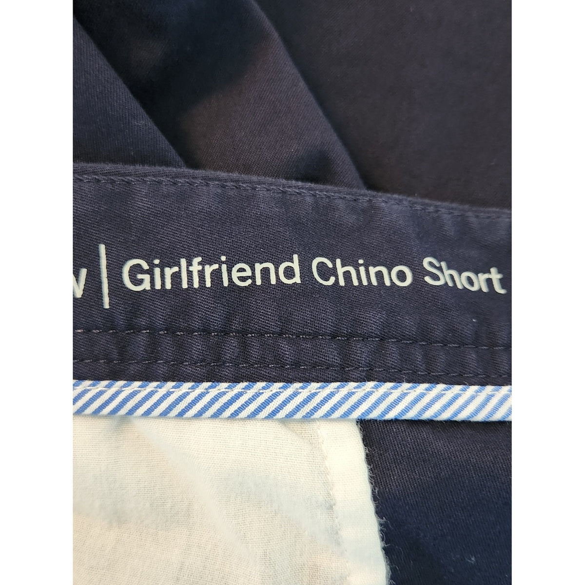 Talbots Navy Girlfriend Chino Shorts Cotton Blend Size 18W