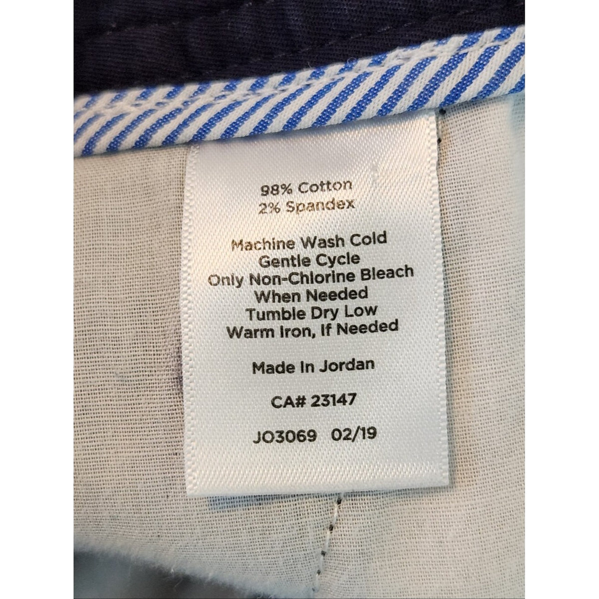 Talbots Navy Girlfriend Chino Shorts Cotton Blend Size 18W
