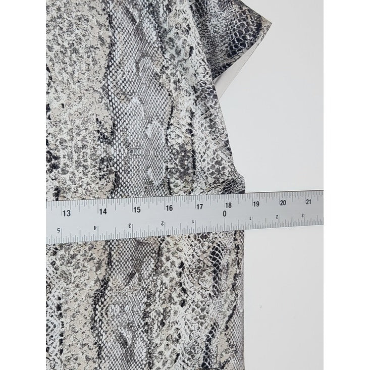 The Limited Knee Length Snakeskin Print Wrap Dress Size 6P