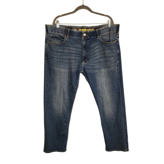 Lee Extreme Motion Mens Slim Fit Straight Jeans Size 42 x 30