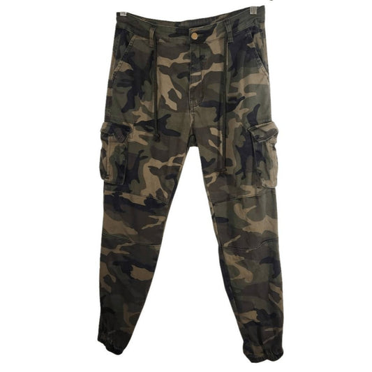 American Bazi Green Camo Denim Joggers Size Medium Camouflage Joggers