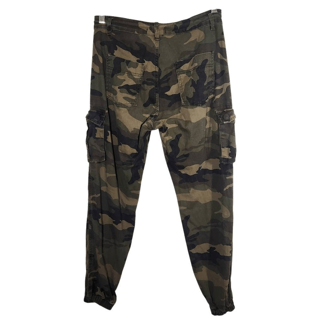 American Bazi Green Camo Denim Joggers Size Medium Camouflage Joggers