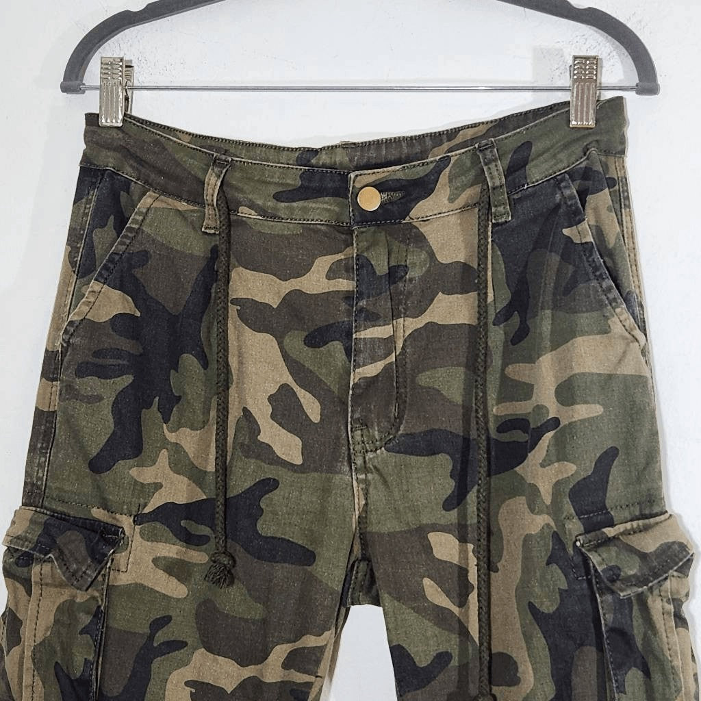 American Bazi Green Camo Denim Joggers Size Medium Camouflage Joggers