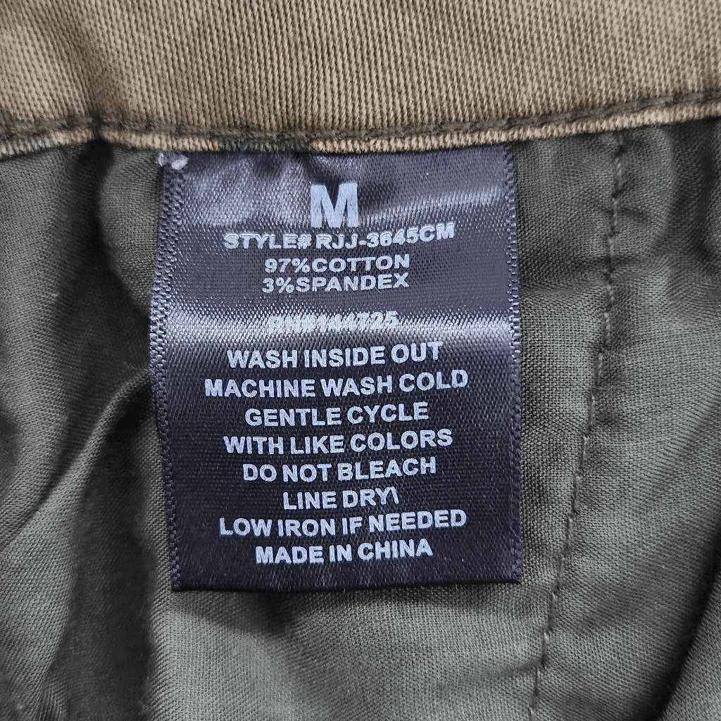 American Bazi Green Camo Denim Joggers Size Medium Camouflage Joggers