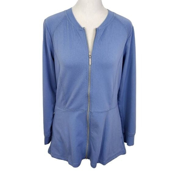 D&Co. Blue Knit Jacket Size XXS Light Blue Jacket D&Co. Blue Jacket