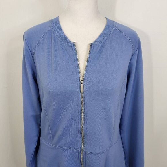 D&Co. Blue Knit Jacket Size XXS Light Blue Jacket D&Co. Blue Jacket