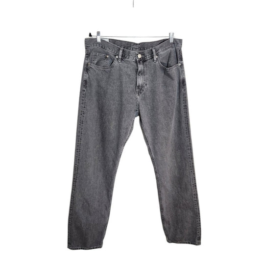 H&M Mens Gray Relaxed Fit Jeans Size 38x32